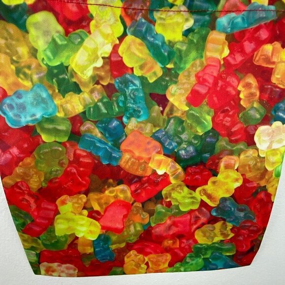 I Want It All Gummie Bears Vinyl Double Handle Tote Bag - Picture 4 of 6